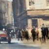 Large oil of a Parisian Street by C Blanchett - Image 2