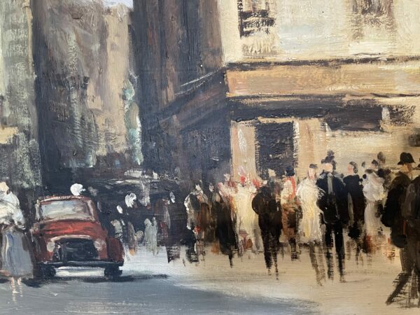 Large oil of a Parisian Street by C Blanchett - Image 2