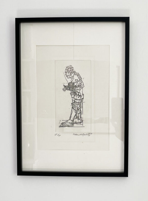 Abstract Man Print by Eduardo Paolozzi 1987