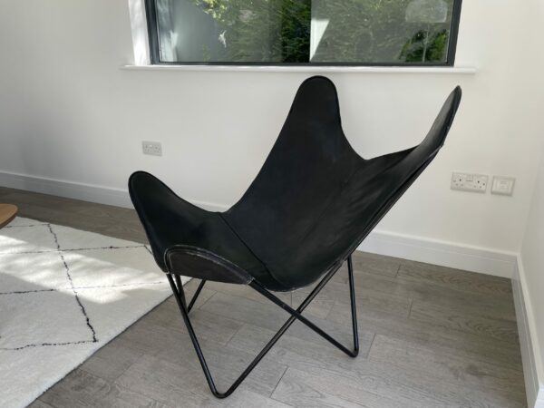 1950s Leather Butterfly Chair - Image 2