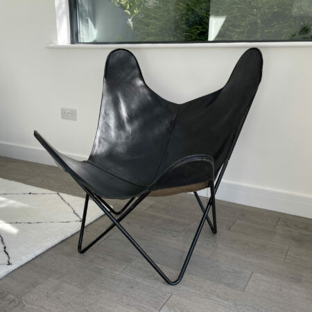 1950s Leather Butterfly Chair
