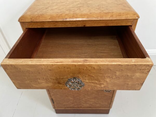 Art Deco Nightstand in Birdseye Maple - Image 3