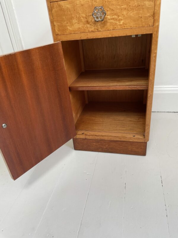 Art Deco Nightstand in Birdseye Maple - Image 4