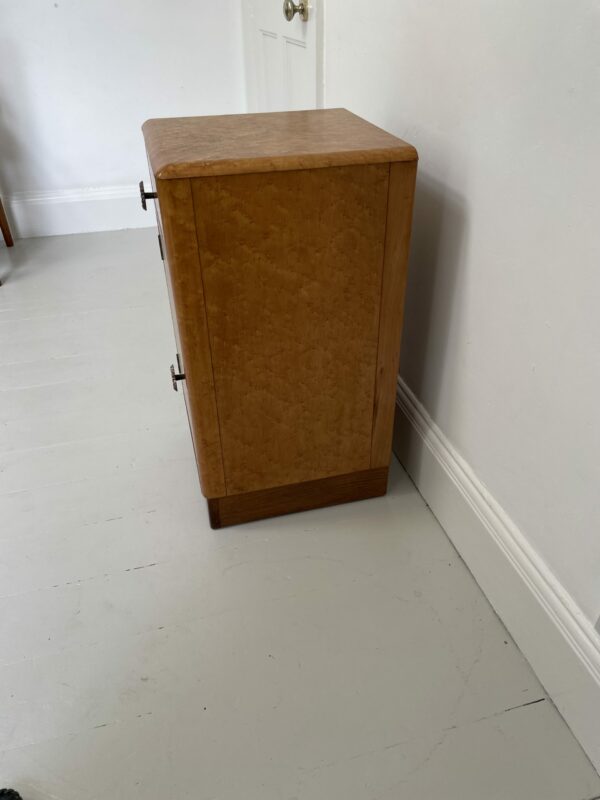 Art Deco Nightstand in Birdseye Maple - Image 5