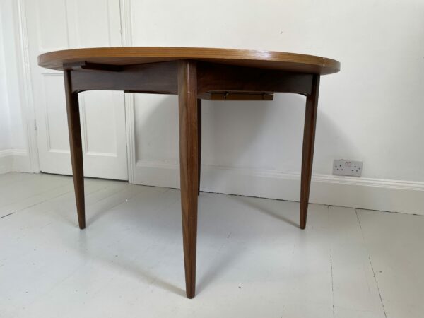 Mid Century Extendable round Dining Table - Image 2