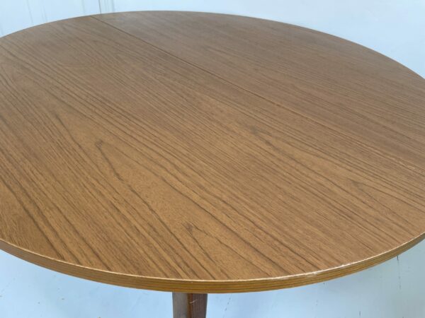Mid Century Extendable round Dining Table - Image 5