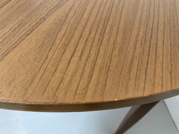 Mid Century Extendable round Dining Table - Image 7