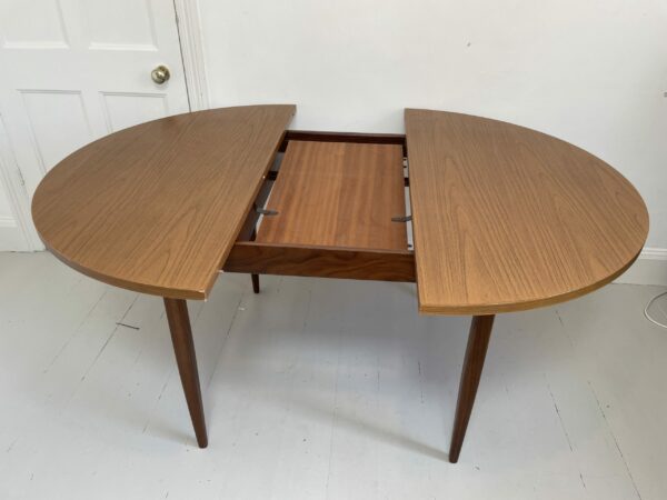 Mid Century Extendable round Dining Table - Image 11