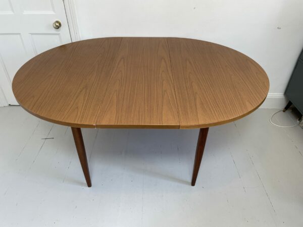 Mid Century Extendable round Dining Table - Image 12