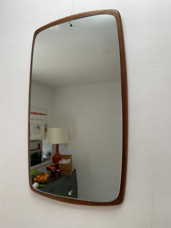 Mid Century Teak Mirror - Image 2