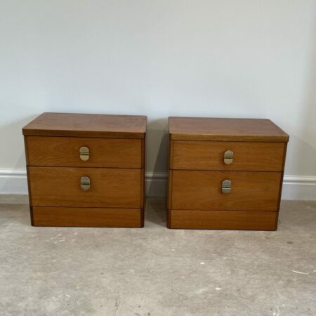 Mid Century Teak Bedside Draws by Stag