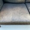 Danish Two Seater Leather And Slat Wood Sofa - Image 3