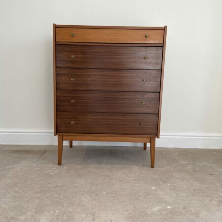 Mid Century Rosewood and teak Chest of Draws by William Lawrence
