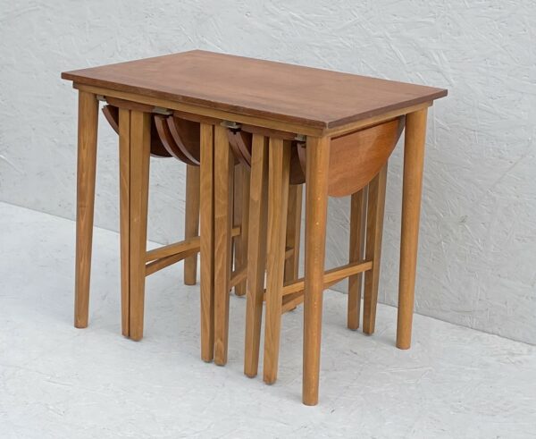 Teak Nest of Tables by Poul Hundevad - Image 3