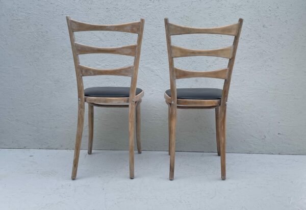 Pair of Bentwood Bowtie Ladderback Chairs - Image 2