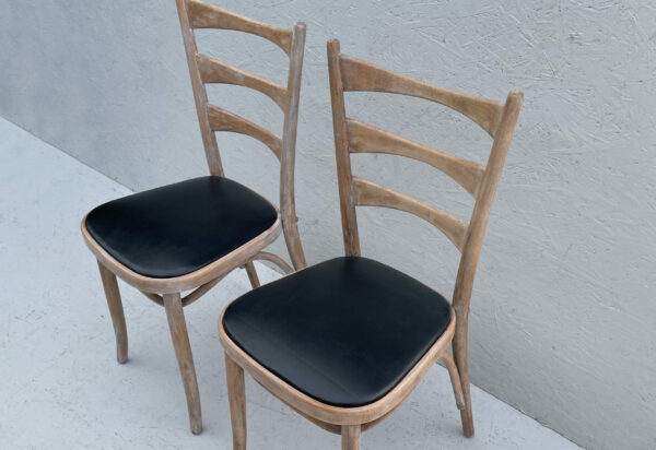 Pair of Bentwood Bowtie Ladderback Chairs - Image 9