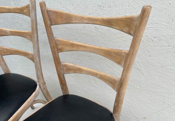 Pair of Bentwood Bowtie Ladderback Chairs - Image 6