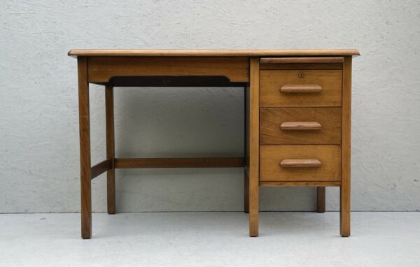 Vintage Abbess Oak & Pine Teachers Desk