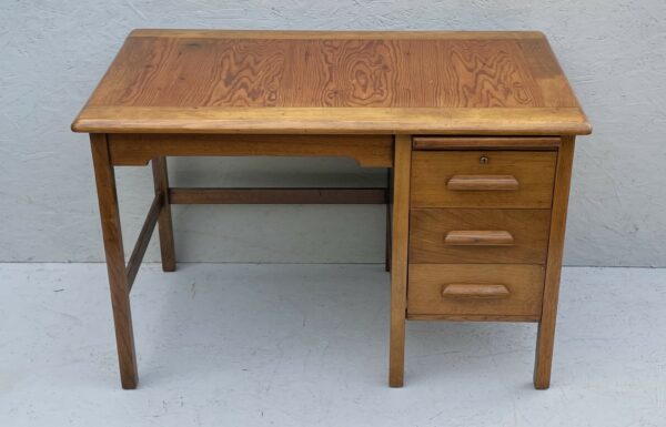 Vintage Abbess Oak & Pine Teachers Desk - Image 6