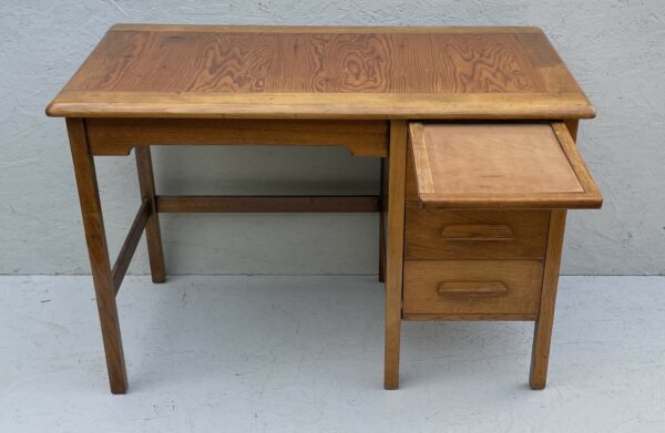 Vintage Abbess Oak & Pine Teachers Desk - Image 5