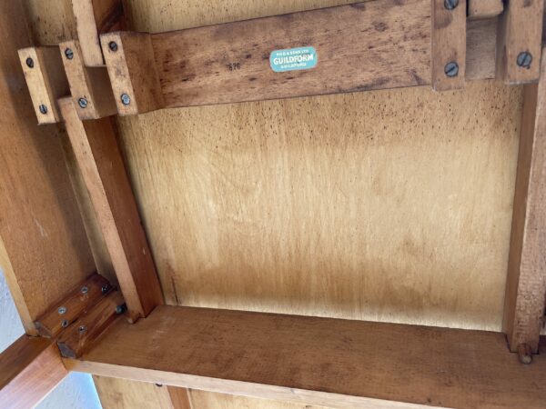Mid Century Extending beech and Formica kitchen diner table - Image 7