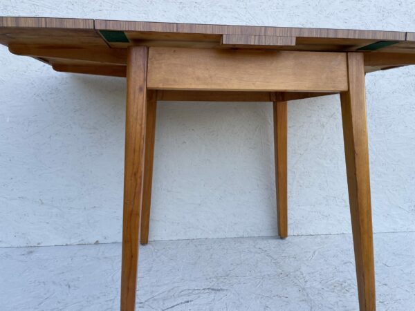 Mid Century Extending beech and Formica kitchen diner table - Image 9