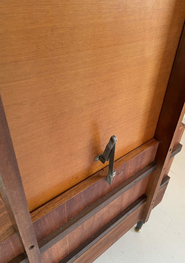 Mid Century full Length Cheval Mirror with cabinet. - Image 7
