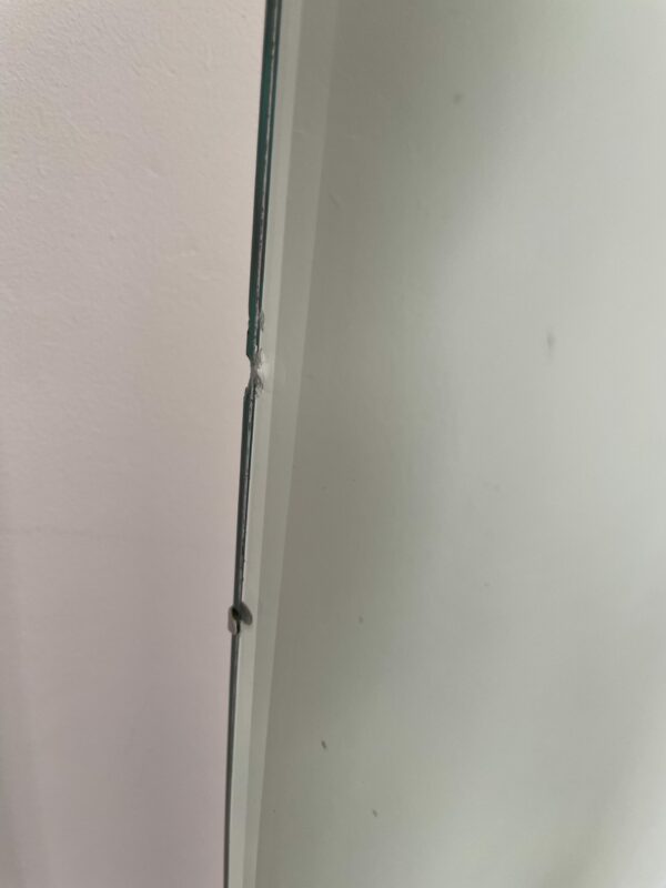 Mid Century full Length Cheval Mirror with cabinet. - Image 12