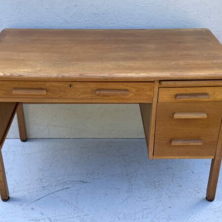 Vintage Abbess Oak & Pine Teachers Desk