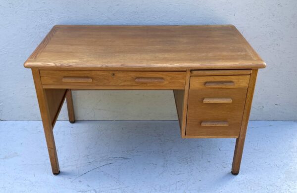 Vintage Abbess Oak & Pine Teachers Desk