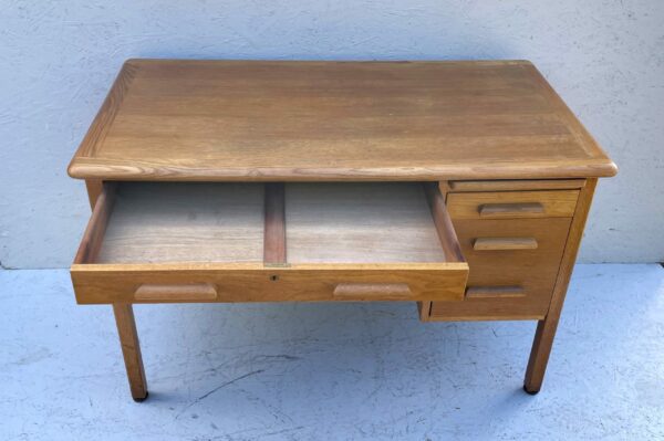 Vintage Abbess Oak & Pine Teachers Desk - Image 13