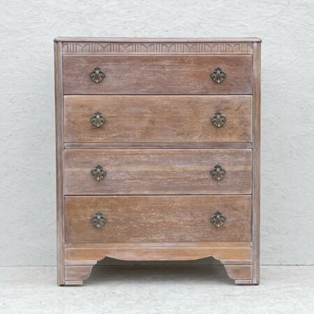 Lime Waxed Oak Harris Lebus Chest Of Drawers