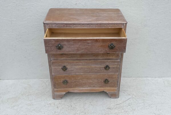 Lime Waxed Oak Harris Lebus Chest Of Drawers - Image 3