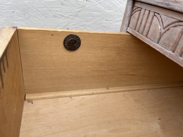 Lime Waxed Oak Harris Lebus Chest Of Drawers - Image 12