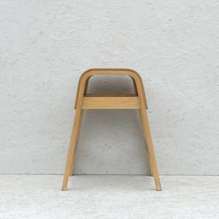 Vintage Bentwood Beech Plywood Stool, Alvar Aalto Style