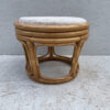 Vintage Low Circular Bamboo Stool/Footstool - Image 7
