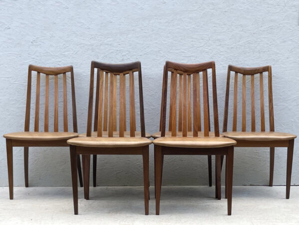 Set Of 6 Mid Century G Plan Fresco Dining Chairs, 1970s - Image 3