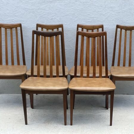 Set Of 6 Mid Century G Plan Fresco Dining Chairs, 1970s
