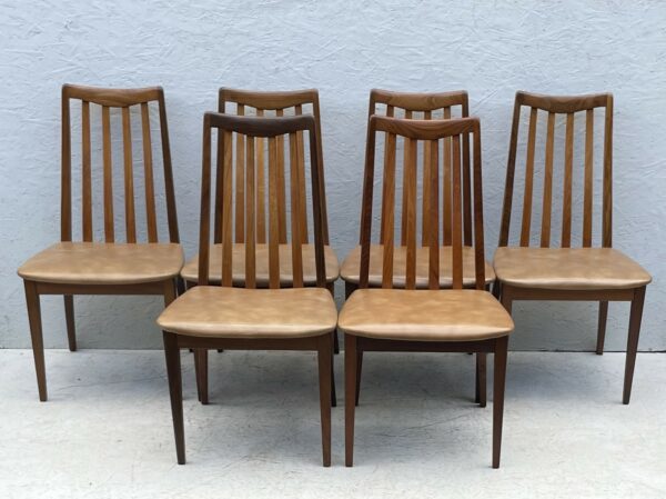 Set Of 6 Mid Century G Plan Fresco Dining Chairs, 1970s