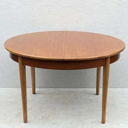 Mid Century, Round, Extendable, Teak Dining Table by Jentique