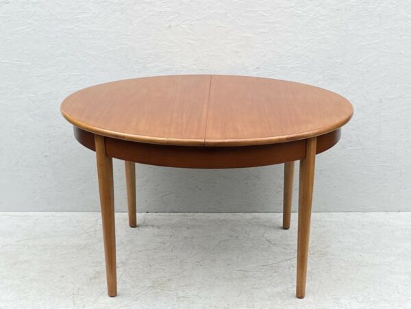 Mid Century, Round, Extendable, Teak Dining Table by Jentique