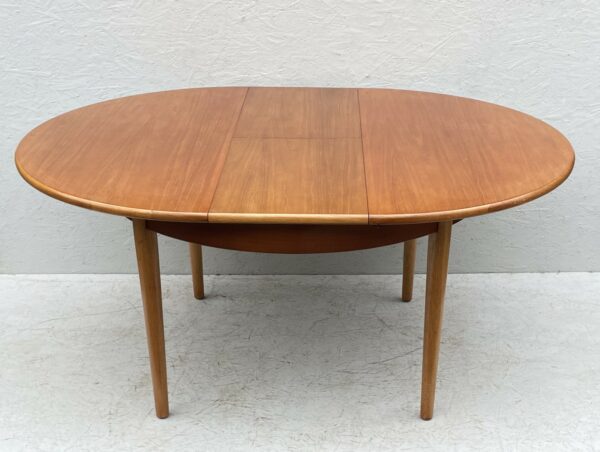 Mid Century, Round, Extendable, Teak Dining Table by Jentique - Image 2