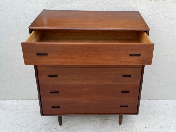 Large Mid Century, Dark Wood, Chest Of Drawers - Image 5