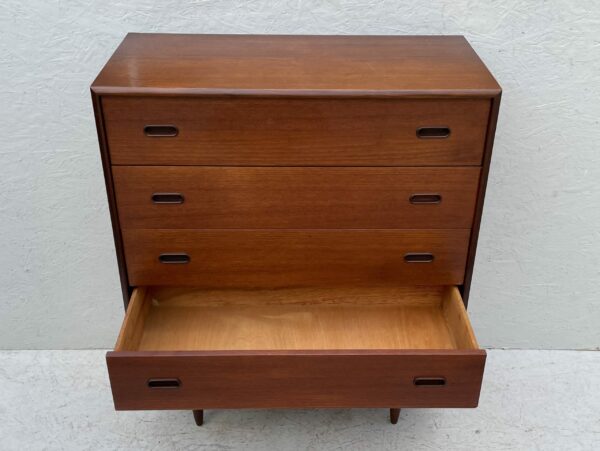 Large Mid Century, Dark Wood, Chest Of Drawers - Image 8