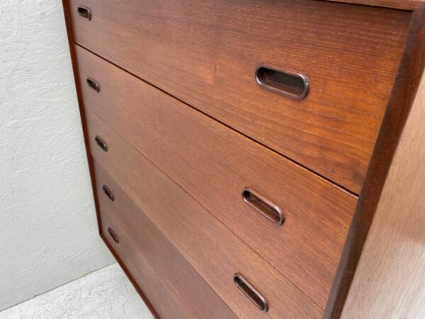 Large Mid Century, Dark Wood, Chest Of Drawers - Image 11