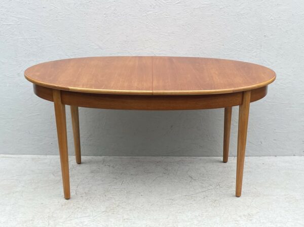 Mid Century Oval, Extendable, Teak Dining Table - Image 2