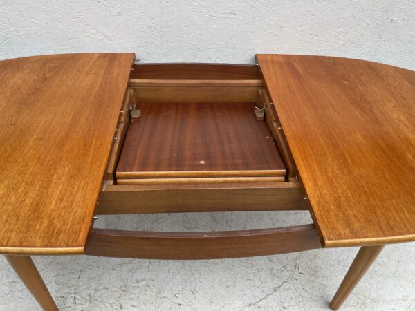 Mid Century Oval, Extendable, Teak Dining Table - Image 8