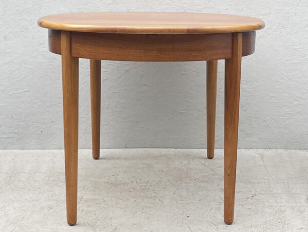 Mid Century Oval, Extendable, Teak Dining Table - Image 4