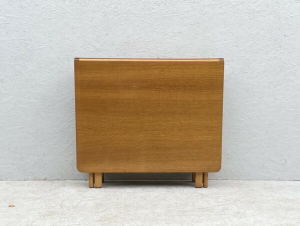 Mid Century Beech Wood, Gateleg, Danish Style, Drop Leaf, Dining Table