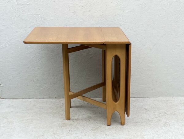 Mid Century Beech Wood, Gateleg, Danish Style, Drop Leaf, Dining Table - Image 10